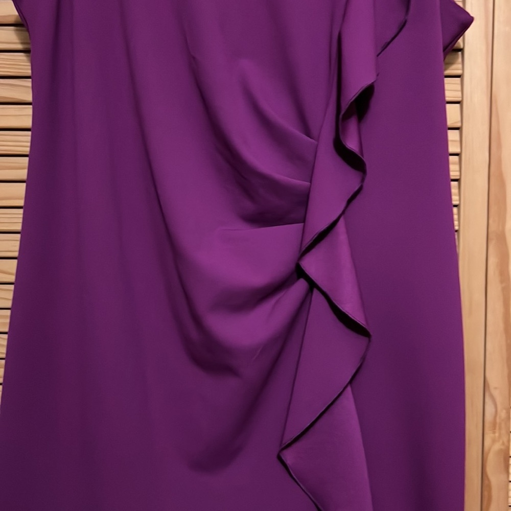 PLUS - Ruffled Sheath Dress - Picture 4 of 5